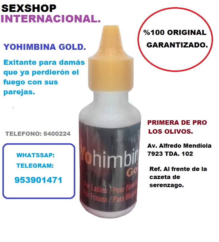 yohimbina gold exitante y aumenta el livido de la mujer 